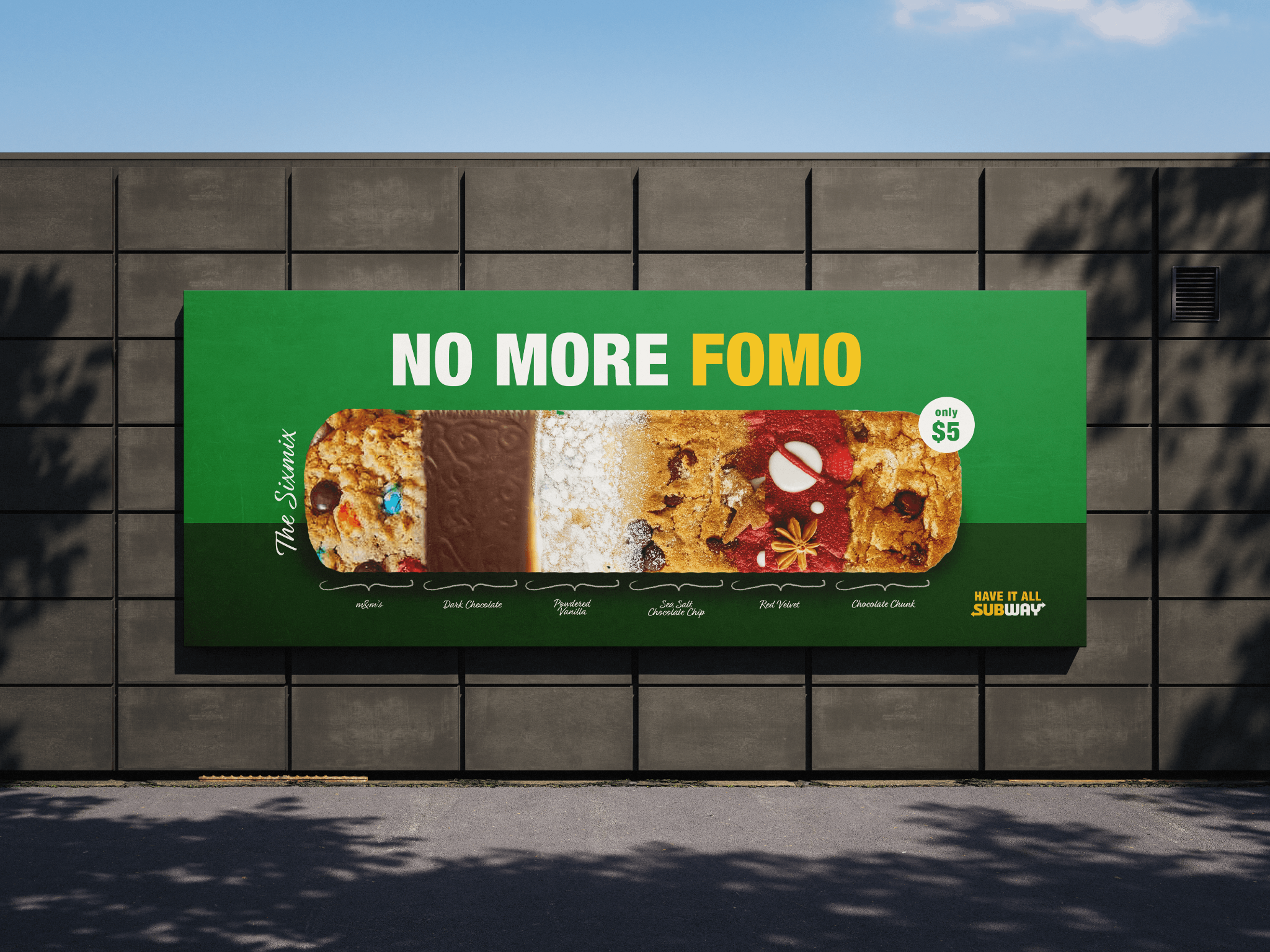 No More FOMO Subway SixMix billboard